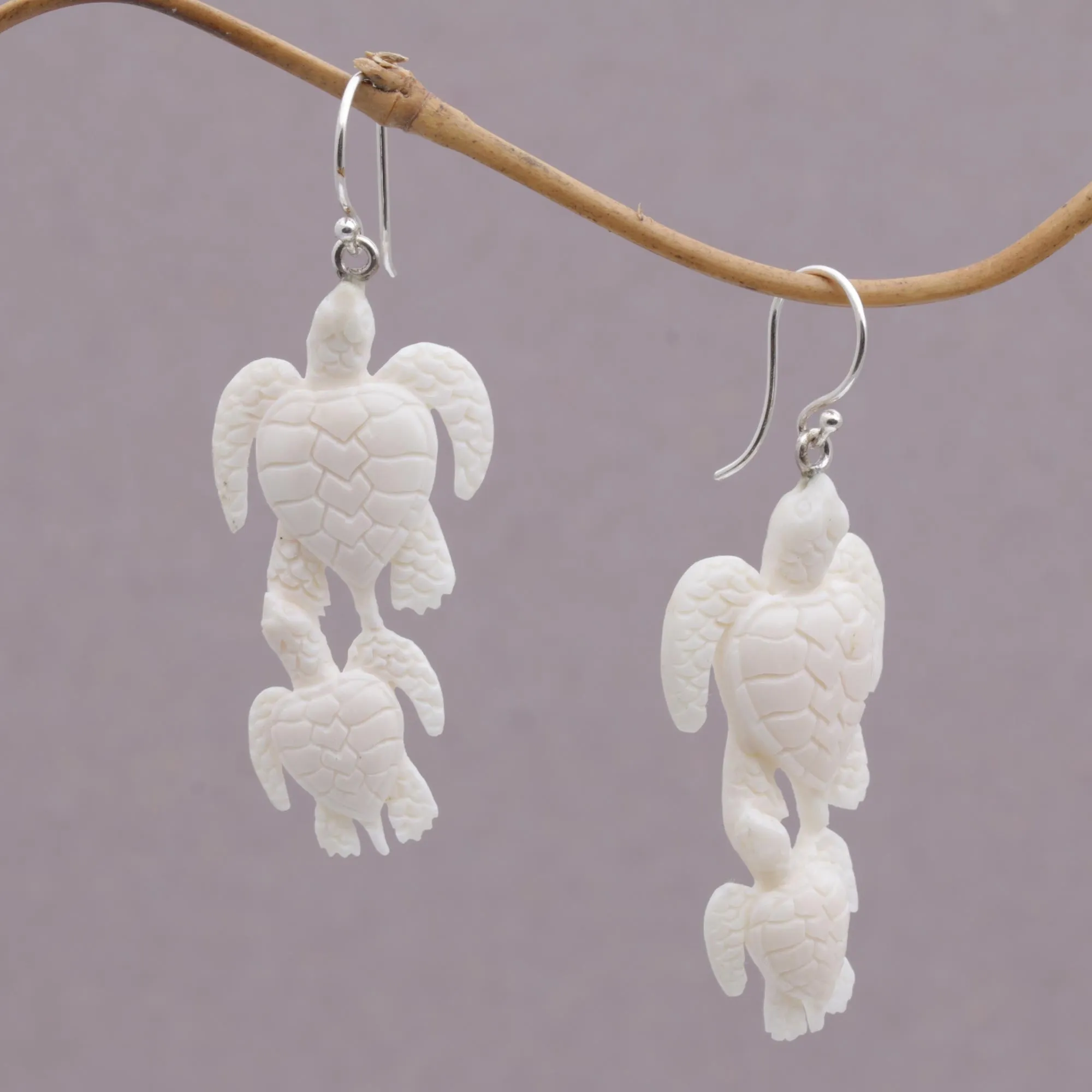 Sea Turtle Bond Dangle Earrings