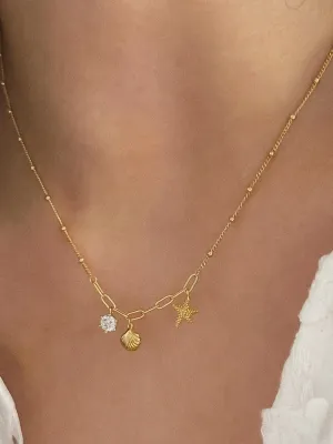 Seaside Charm 18K Gold Necklace