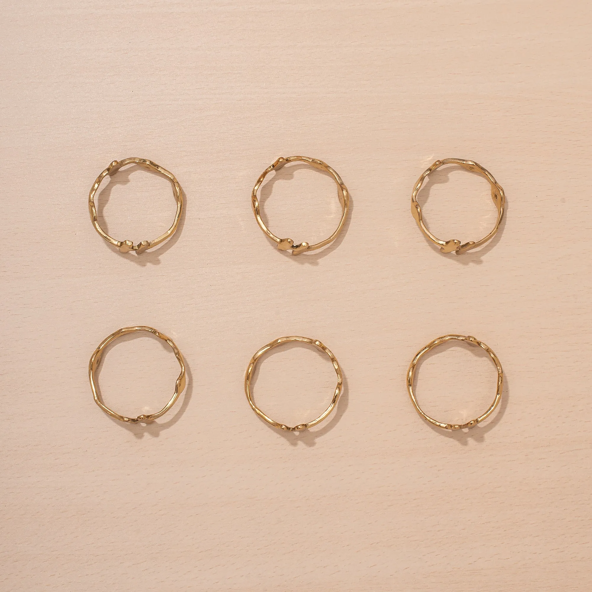 Set of 6 Teja Napkin Rings