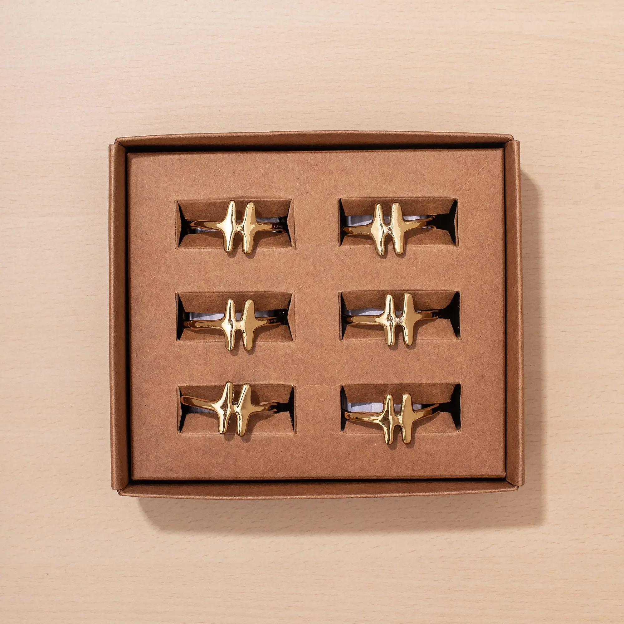 Set of 6 Teja Napkin Rings