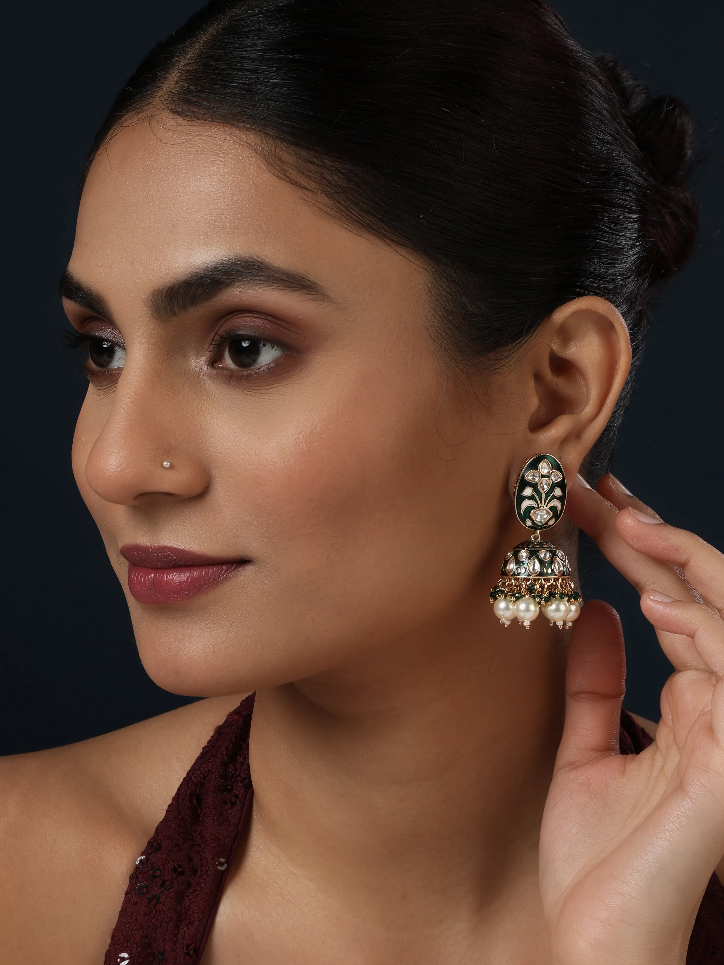 Shahi Meenakari Earrings