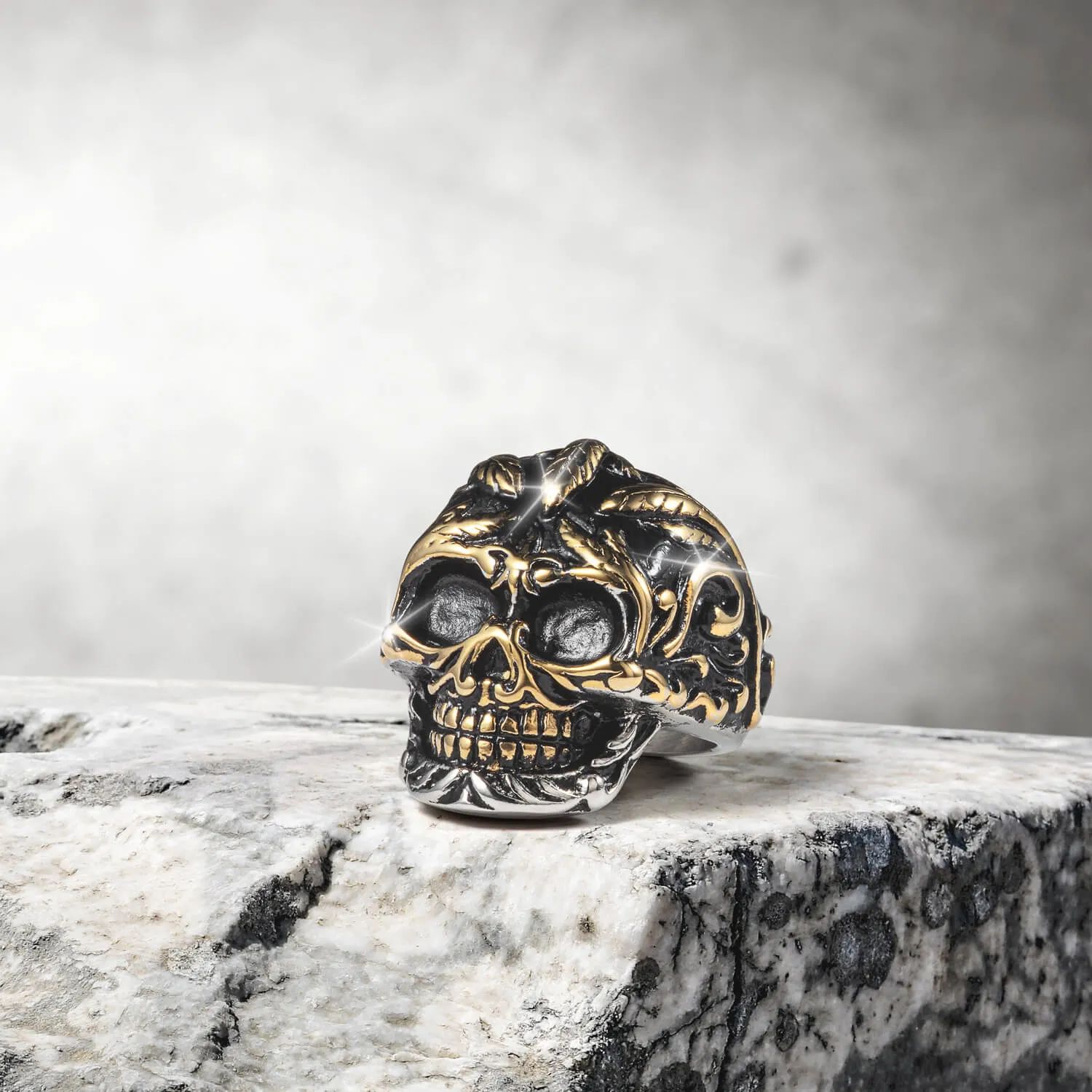 Skull Vine Men's Ring
