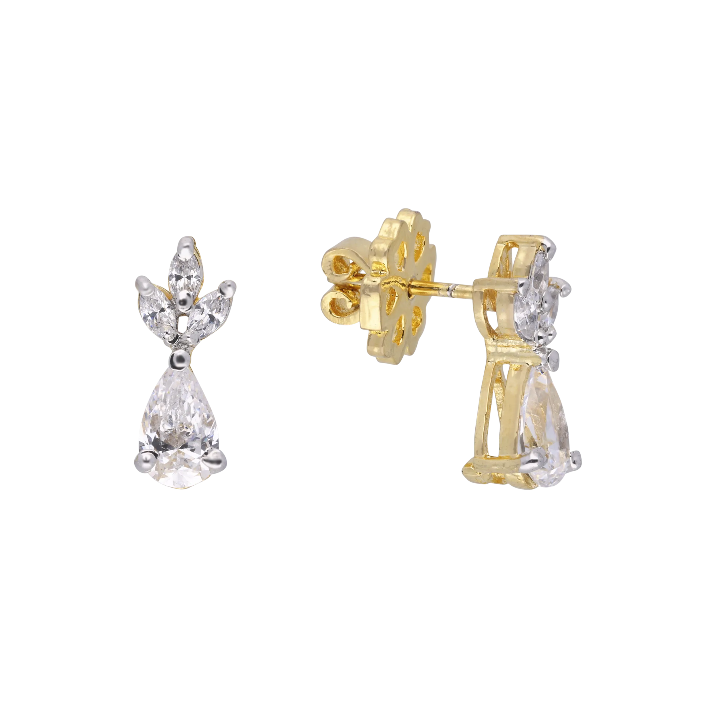 Sparkling Leaf Drop Earrings – Elegant & Graceful | SKU: 0021327704