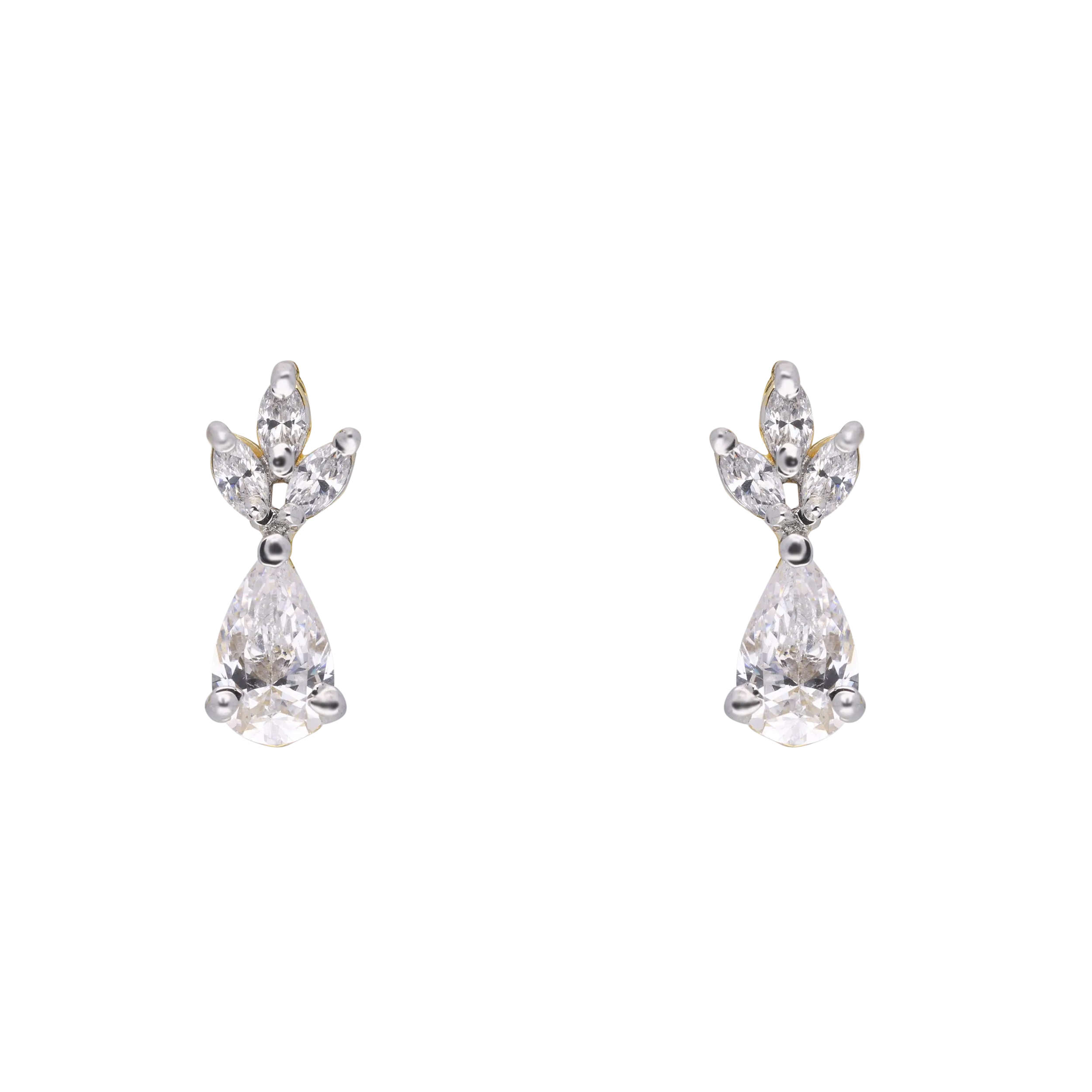 Sparkling Leaf Drop Earrings – Elegant & Graceful | SKU: 0021327704