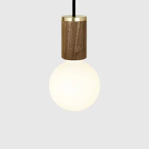 Sphere III Pendant Light in Walnut