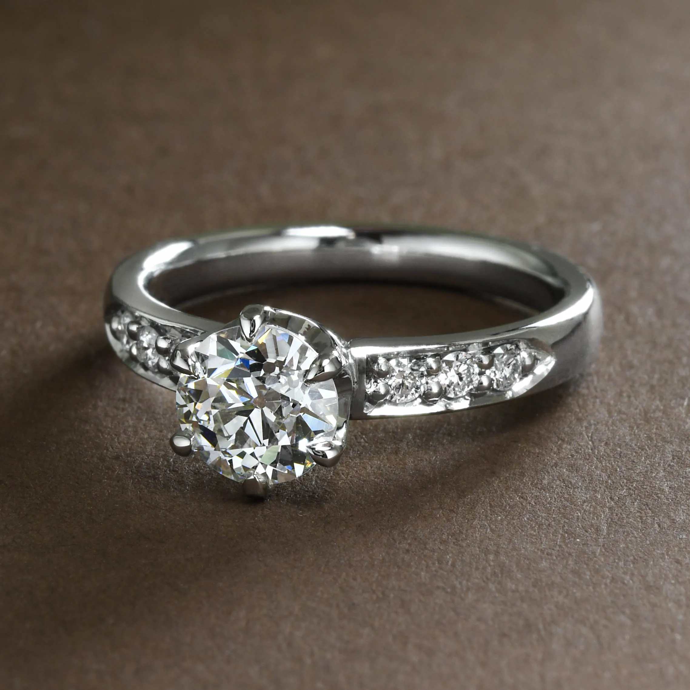 Splendid "Old European Cut" Diamond Ring