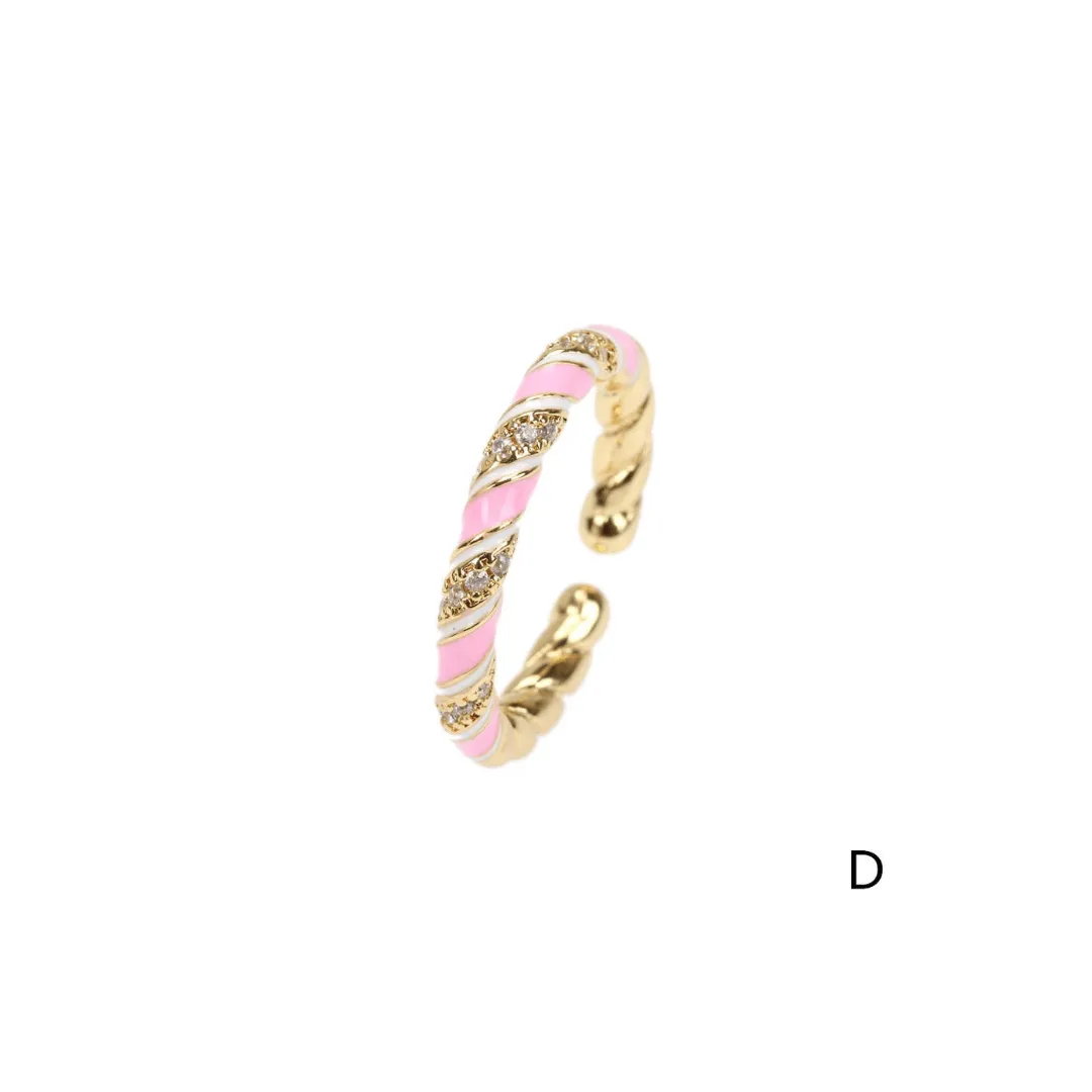 Stackable 14K Gold Plated Brass Rings | Trendy Stackable Rings | Adjustable 14K Gold Ring