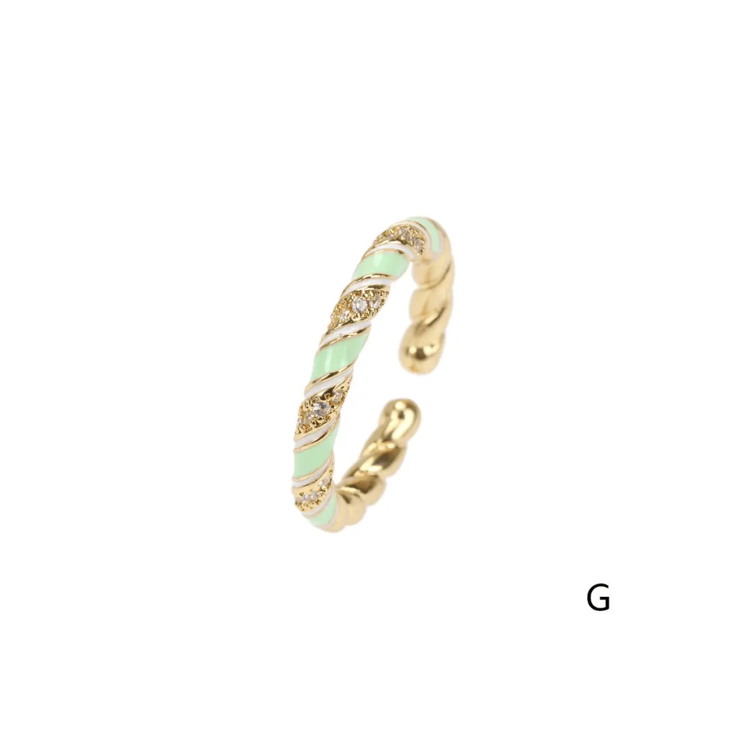 Stackable 14K Gold Plated Brass Rings | Trendy Stackable Rings | Adjustable 14K Gold Ring