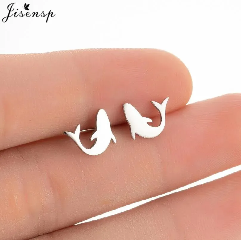 Stainless Steel Shark Earrings