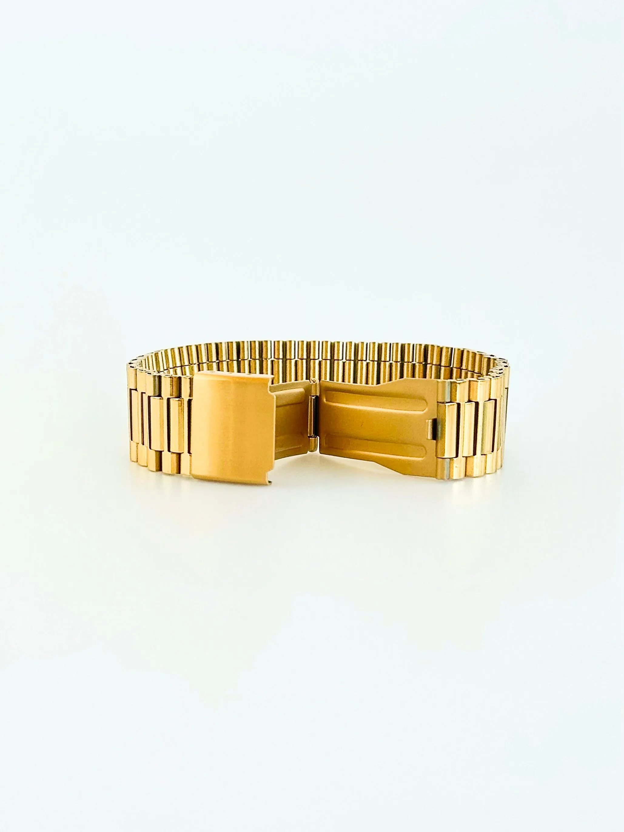 Stainless Steel Thick Wide Watch Style Bracelet