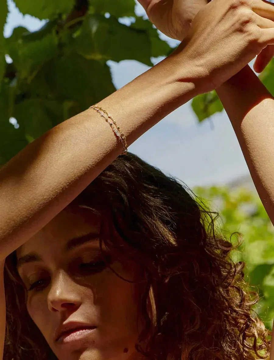 Stone Plein soleil bracelet yellow gold