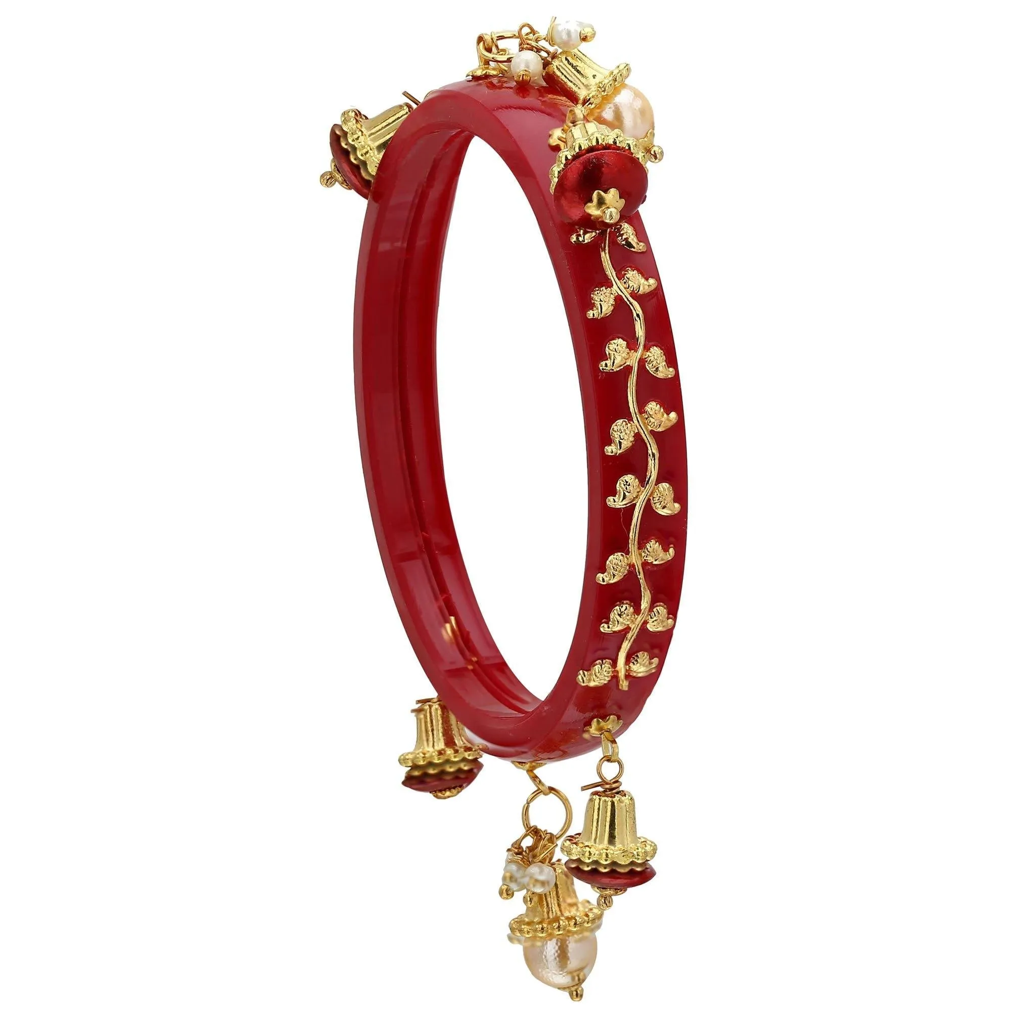 Sukriti Traditional Rajputi Seep Acrylic Kada Bangles for Women – Set of 2