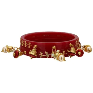 Sukriti Traditional Rajputi Seep Acrylic Kada Bangles for Women – Set of 2