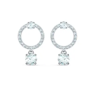 Swarovski Attract Circle Earrings Rhodium 5563278