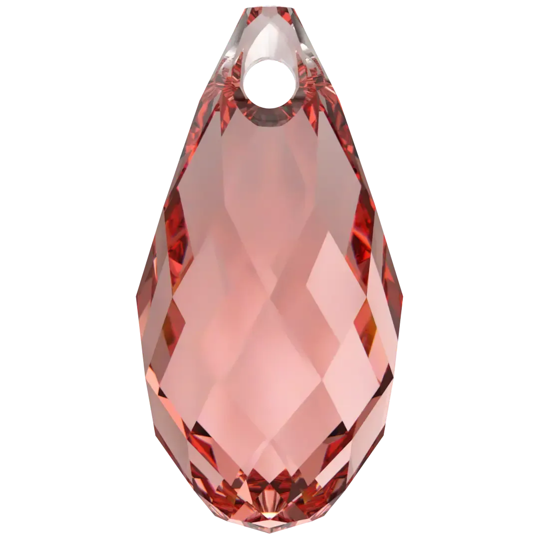 Swarovski Pendants Briolette (6010) Rose Peach