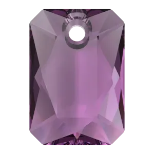 Swarovski Pendants Emerald Cut (6435) Amethyst