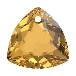 Swarovski Pendants Trilliant Cut (6434) Golden Topaz