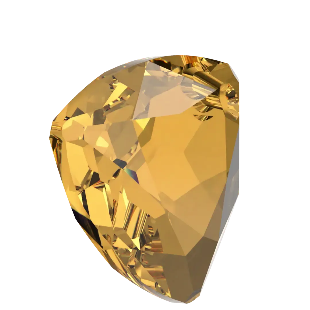 Swarovski Pendants Trilliant Cut (6434) Golden Topaz