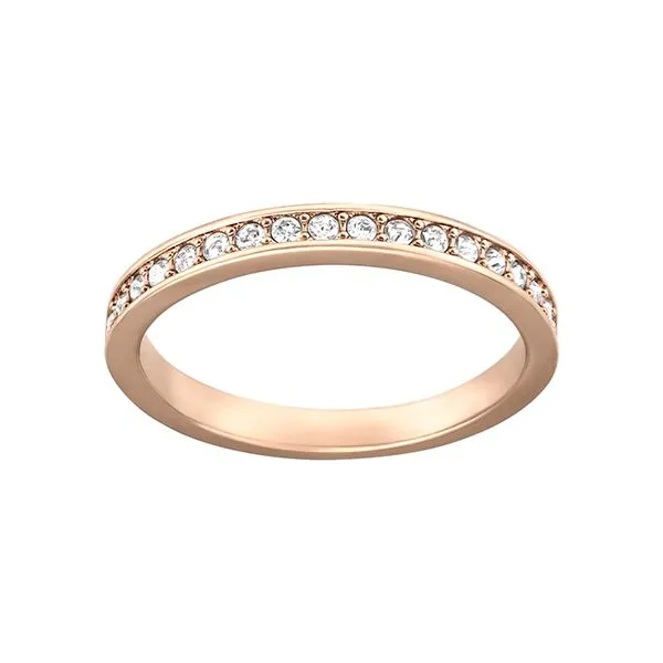 Swarovski Rose Gold Plated Rare Ring - Size 58