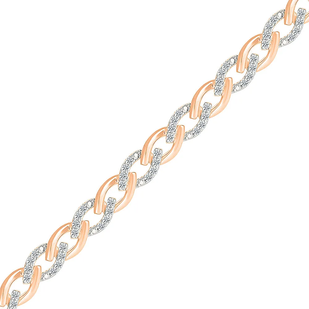 Swirl Diamond  Bracelet