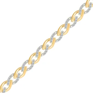 Swirl Diamond  Bracelet