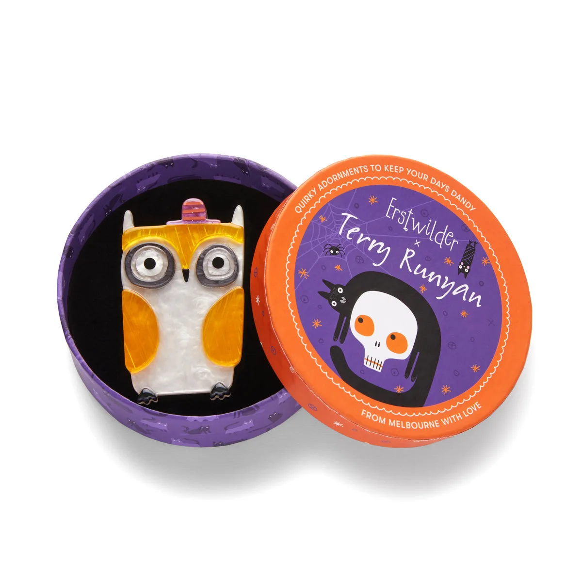 Terry Runyan Collection Owl-O-Ween Brooch