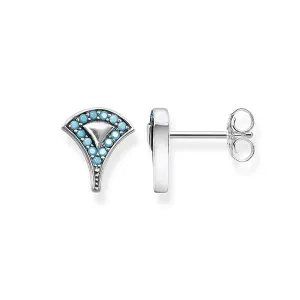 Thomas Sabo Silver Asian Ornaments Stud Earrings With Turquoise