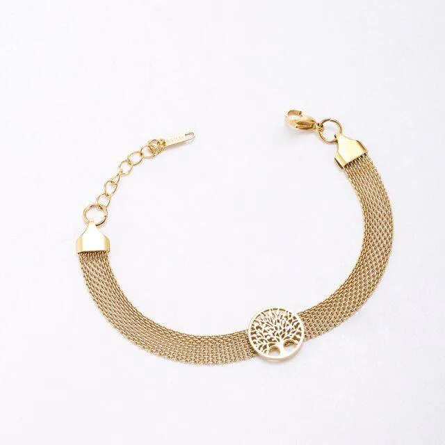 Tree of Life Golden Charms Bracelet LJ15