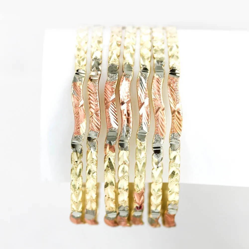 Tri Color 4 MM Curve 7 Day Bangles Seminario B 2008