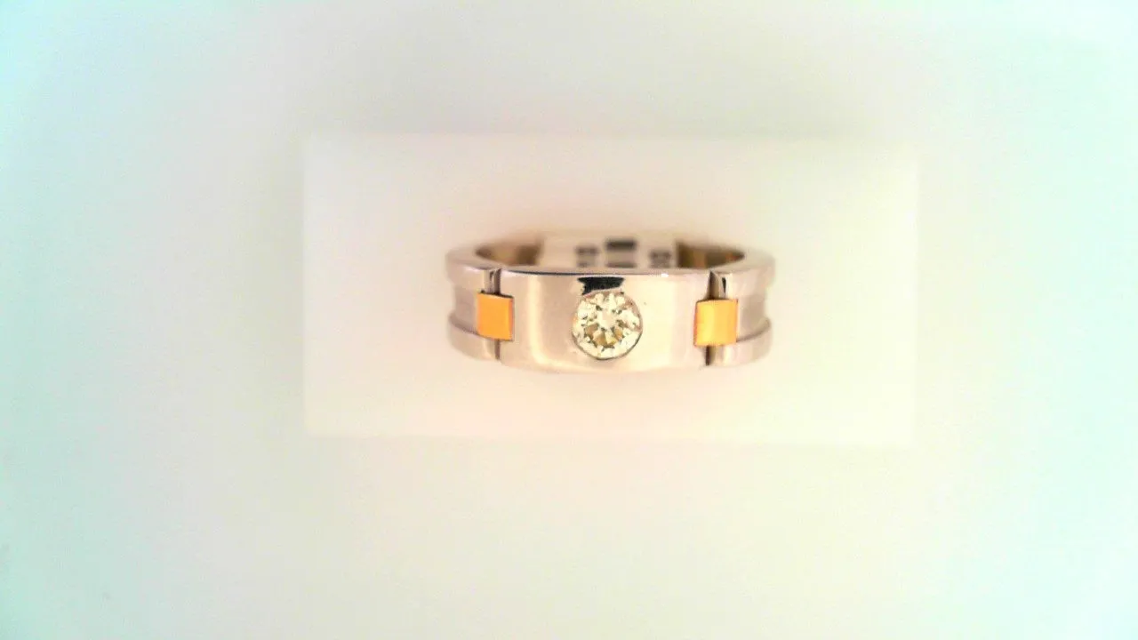Two Tone Diamond Band