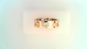 Two Tone Diamond Band