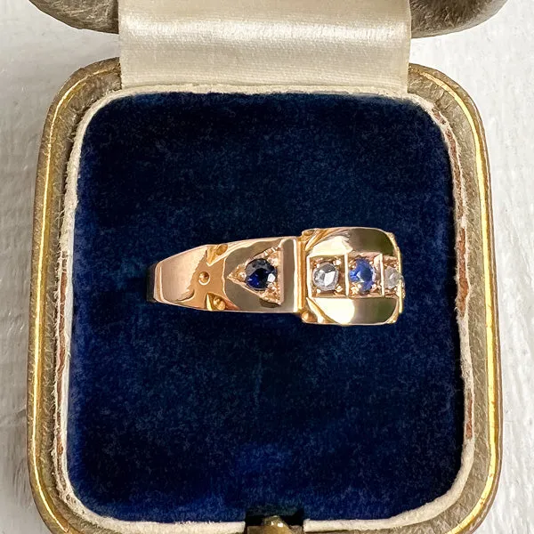 Victorian Sapphire & Rose Cut Ring