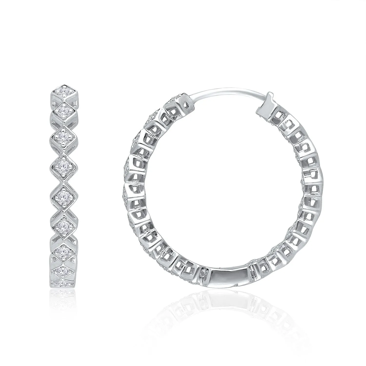 White Gold Diamond Eternal Earrings