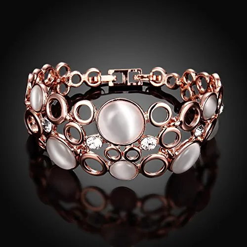 YouBella Jewellery Designer Crystal Bracelets for Women stylish Bangles Jewellery For Girls and Women (Circle of Life)
