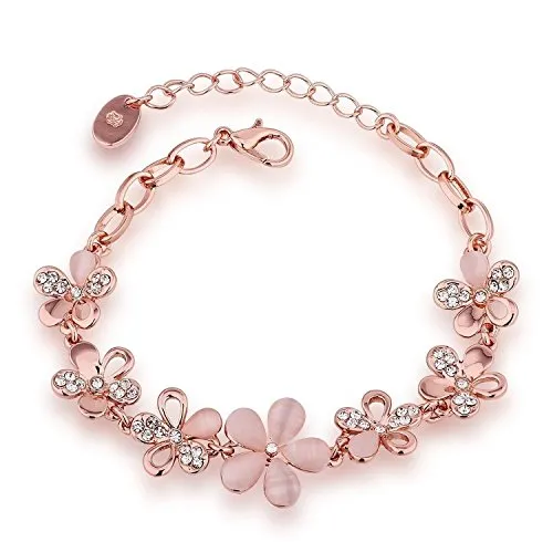 YouBella Jewellery Designer Crystal Bracelets for Women stylish Bangles Jewellery For Girls and Women (Circle of Life)