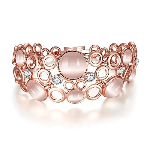 YouBella Jewellery Designer Crystal Bracelets for Women stylish Bangles Jewellery For Girls and Women (Circle of Life)