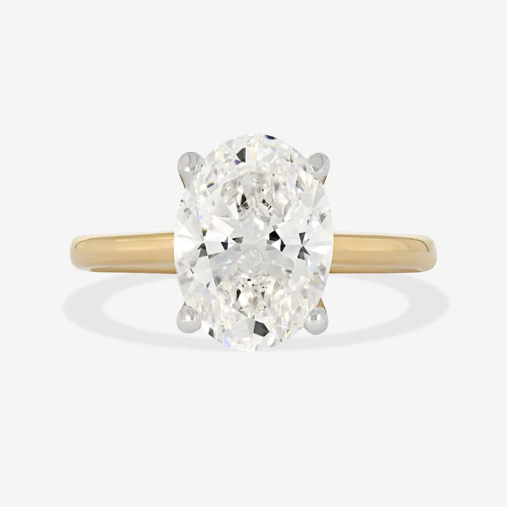 Zariyah 3.00ct | Oval Solitaire Lab Diamond Set in 18ct Gold